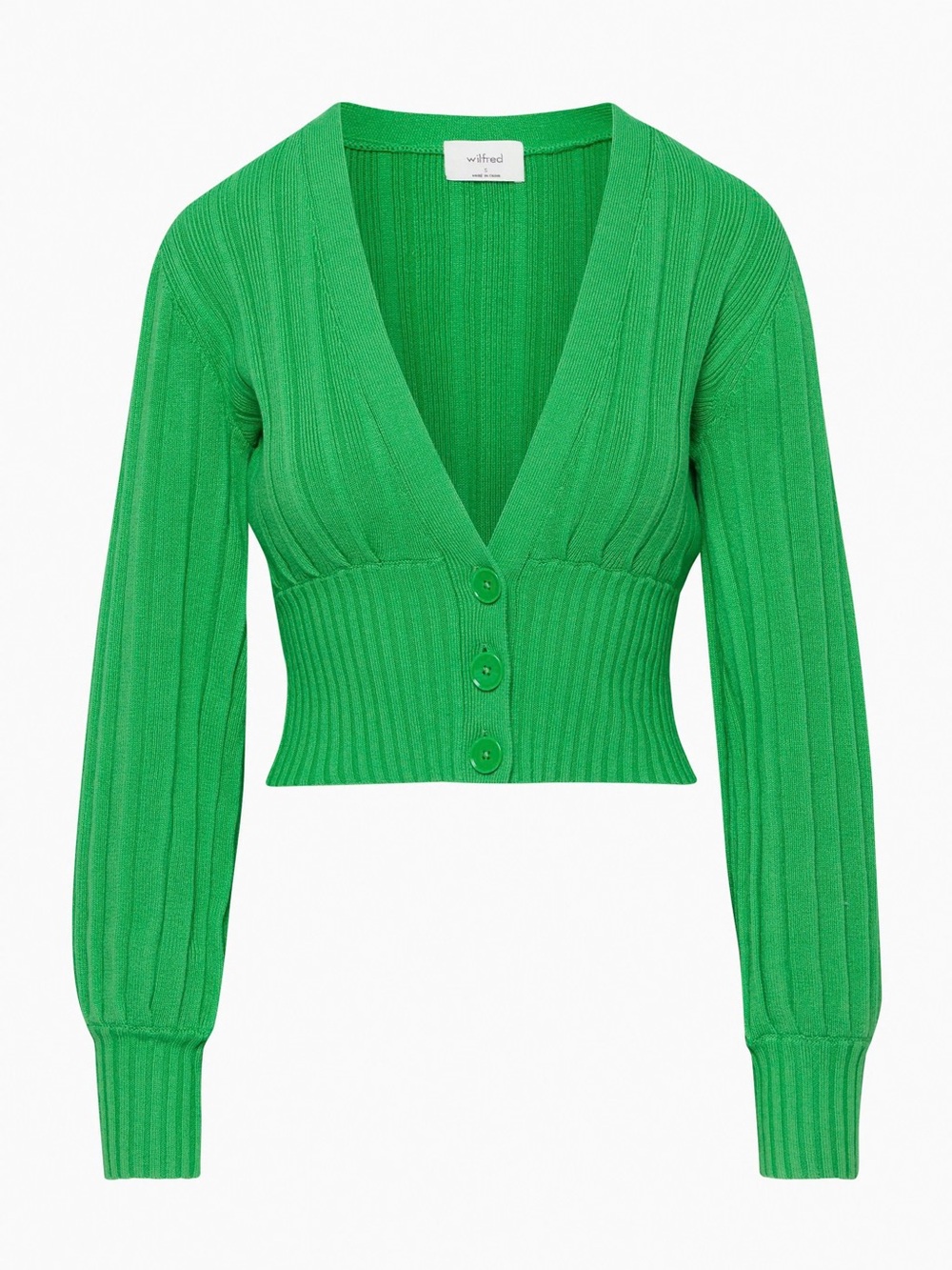 Wilfred Plunge Front Cardigan Merino Wool Size Small